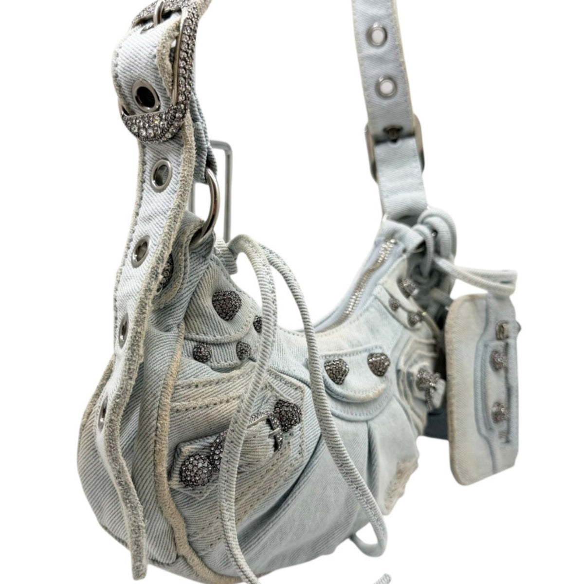 Balenciaga Blue Denim Shoulder Bag (Pre-Owned)