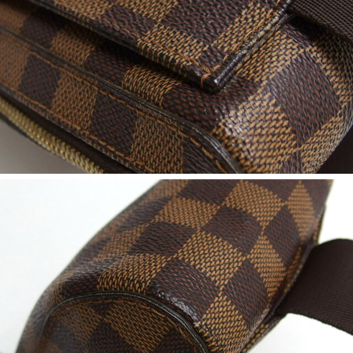 Louis Vuitton Damier Gold Damier Canvas Shoulder Bag Sling Bag (Pre-Owned)