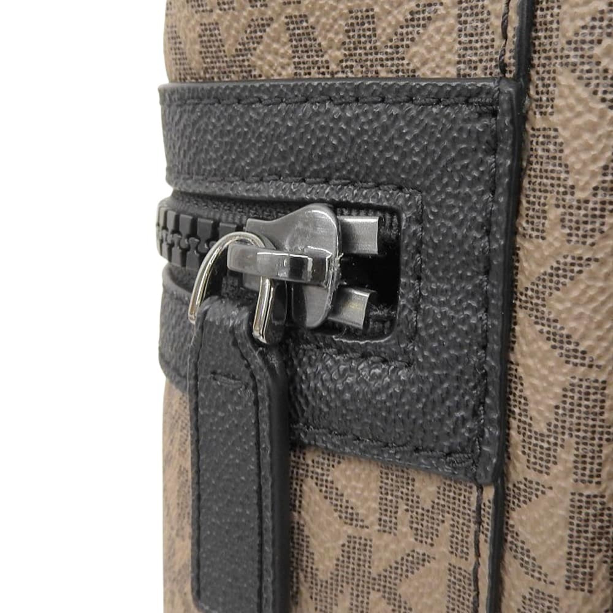 Michael Kors Brown Coated Canvas Backpack (Pre-Owned)
