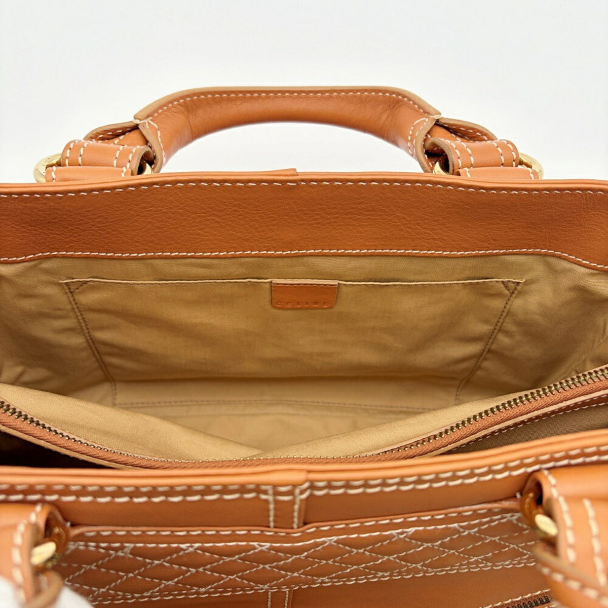 Celine Brown Camel Leather Handbag (Pre-Owned)
