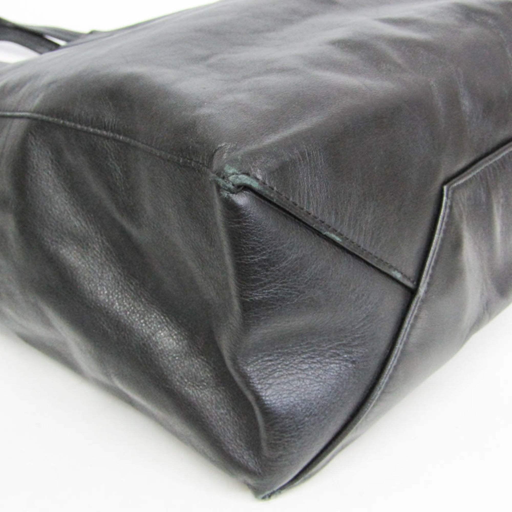 Celine Cabas Black Leather Tote Bag (Pre-Owned)