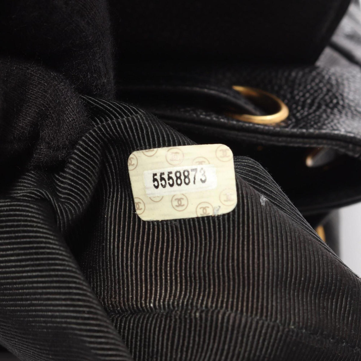 Chanel Black Grained Calfskin Backpack (Pre-Owned)
