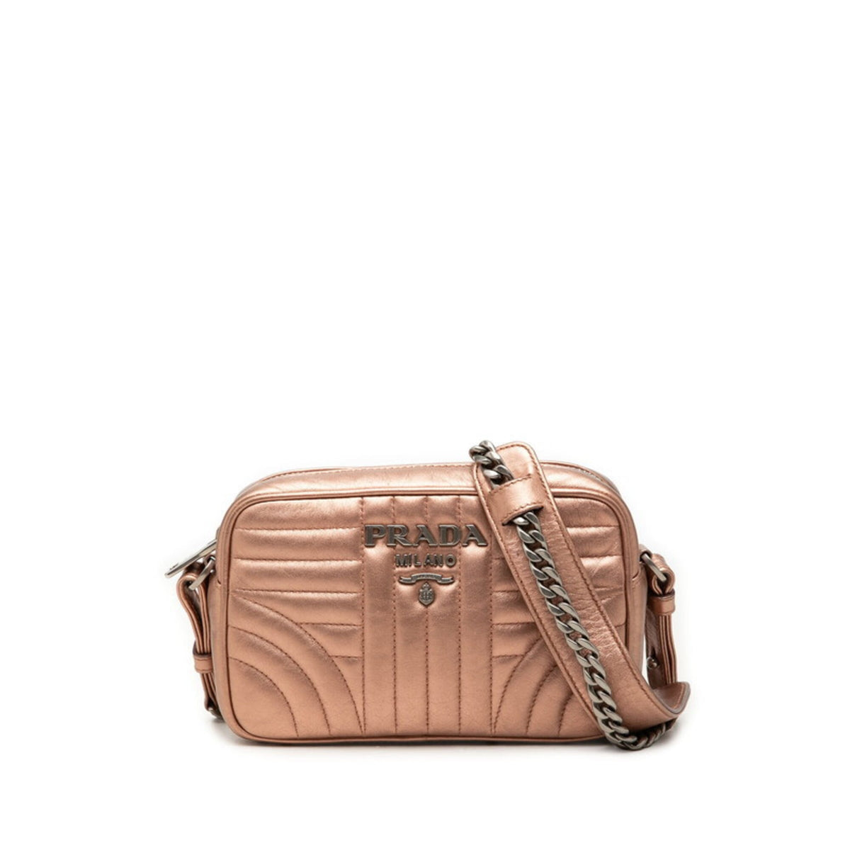 Prada Pink Leather Shoulder Bag (Pre-Owned)