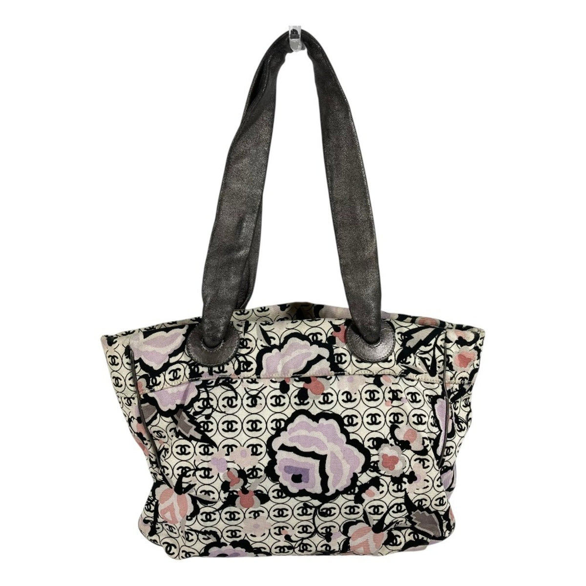 Chanel Multi-Color Leather Shoulder Bag Tote Bag (Pre-Owned)