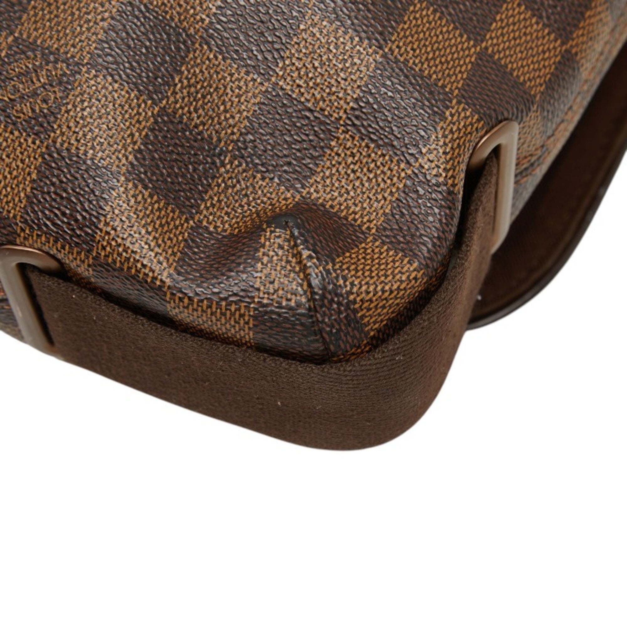 Louis Vuitton Brown Pvc Leather Messenger Bag Shoulder Bag (Pre-Owned)