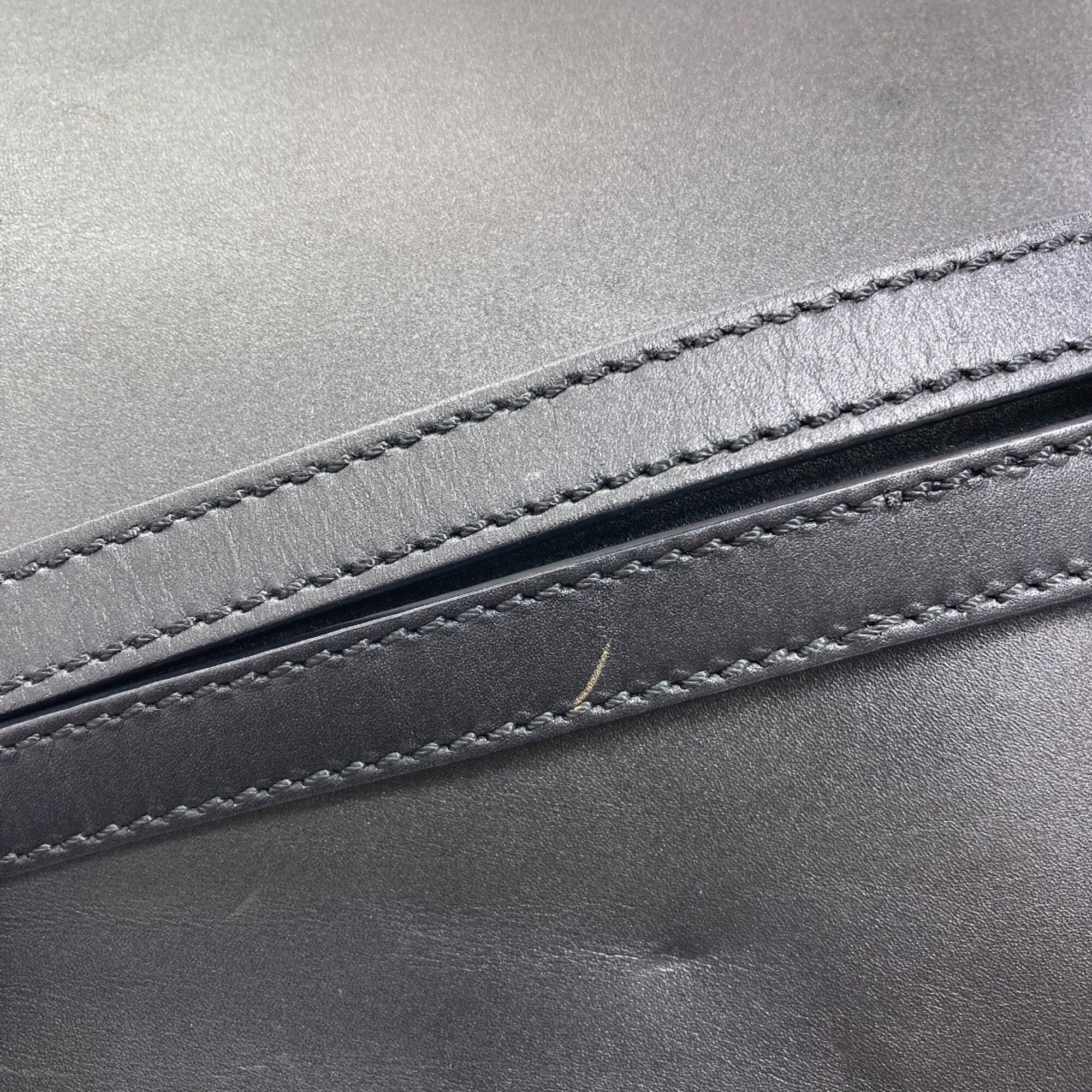 Fendi Peekaboo Black Leather Handbag (Pre-Owned)