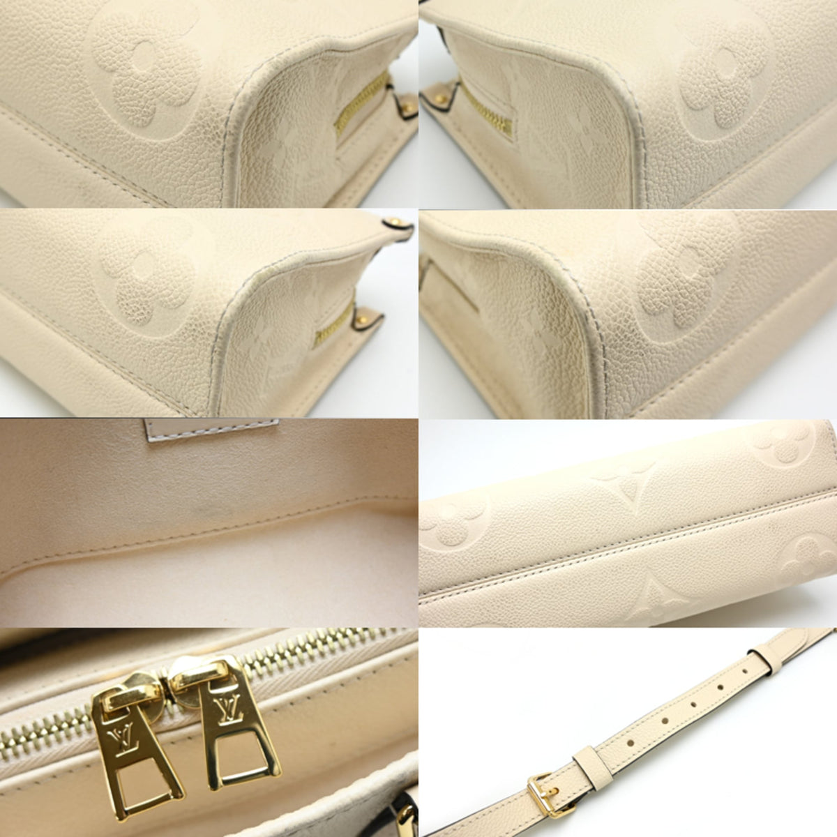 Louis Vuitton Cream Monogram Empreinte Shoulder Bag (Pre-Owned)