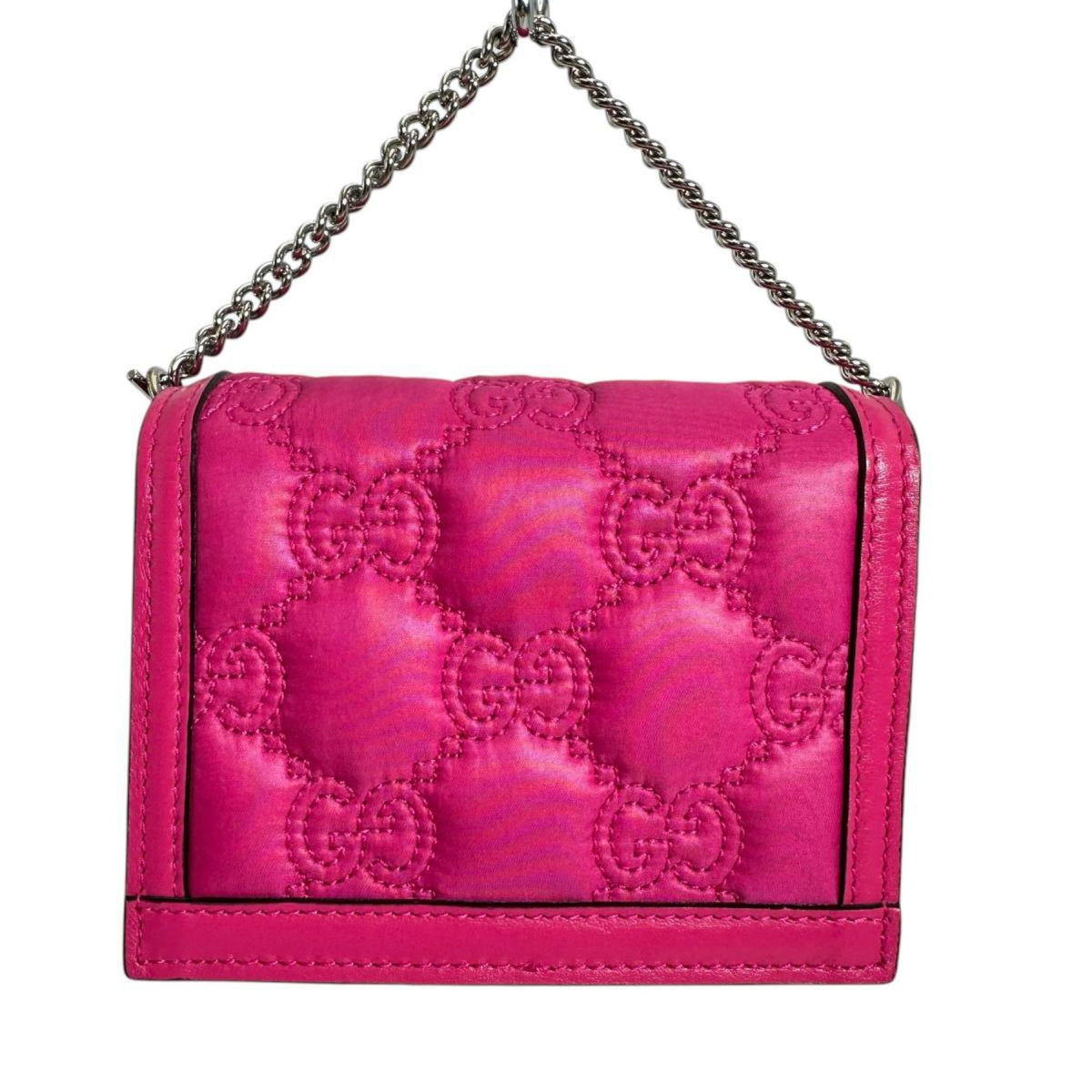Gucci Pink Nylon Leather Handbag (Pre-Owned)