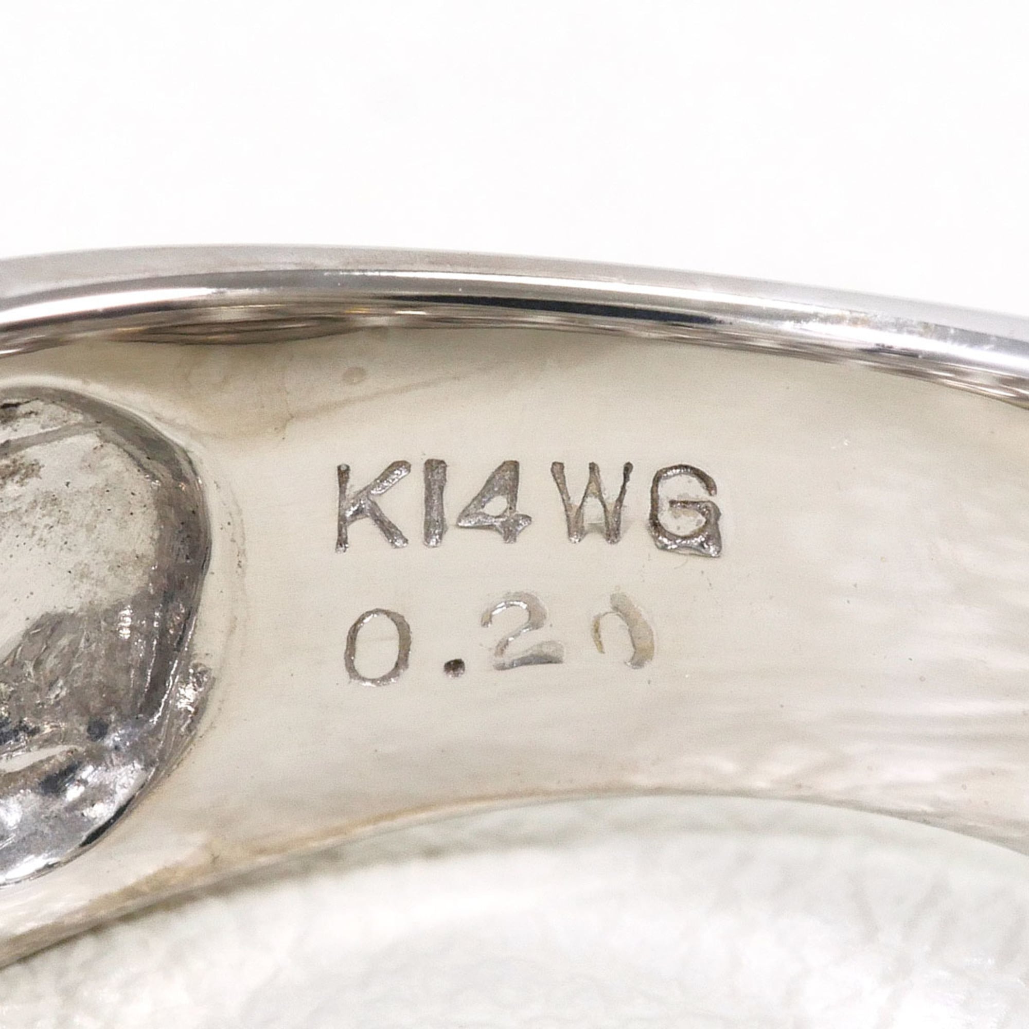 Unbranded White Gold White Gold (14K) Band Ring (Pre-Owned)