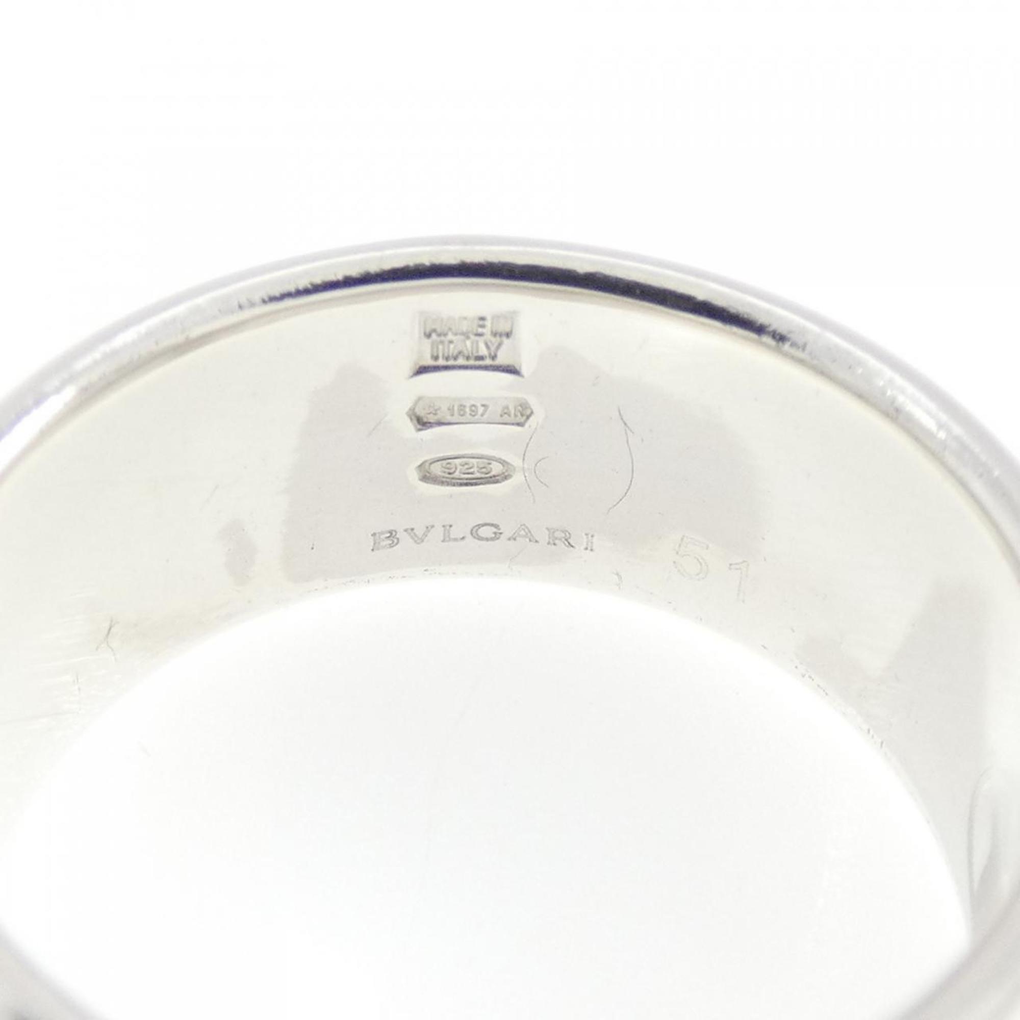 Bvlgari Silver Silver 925 Band Ring (Pre-Owned)