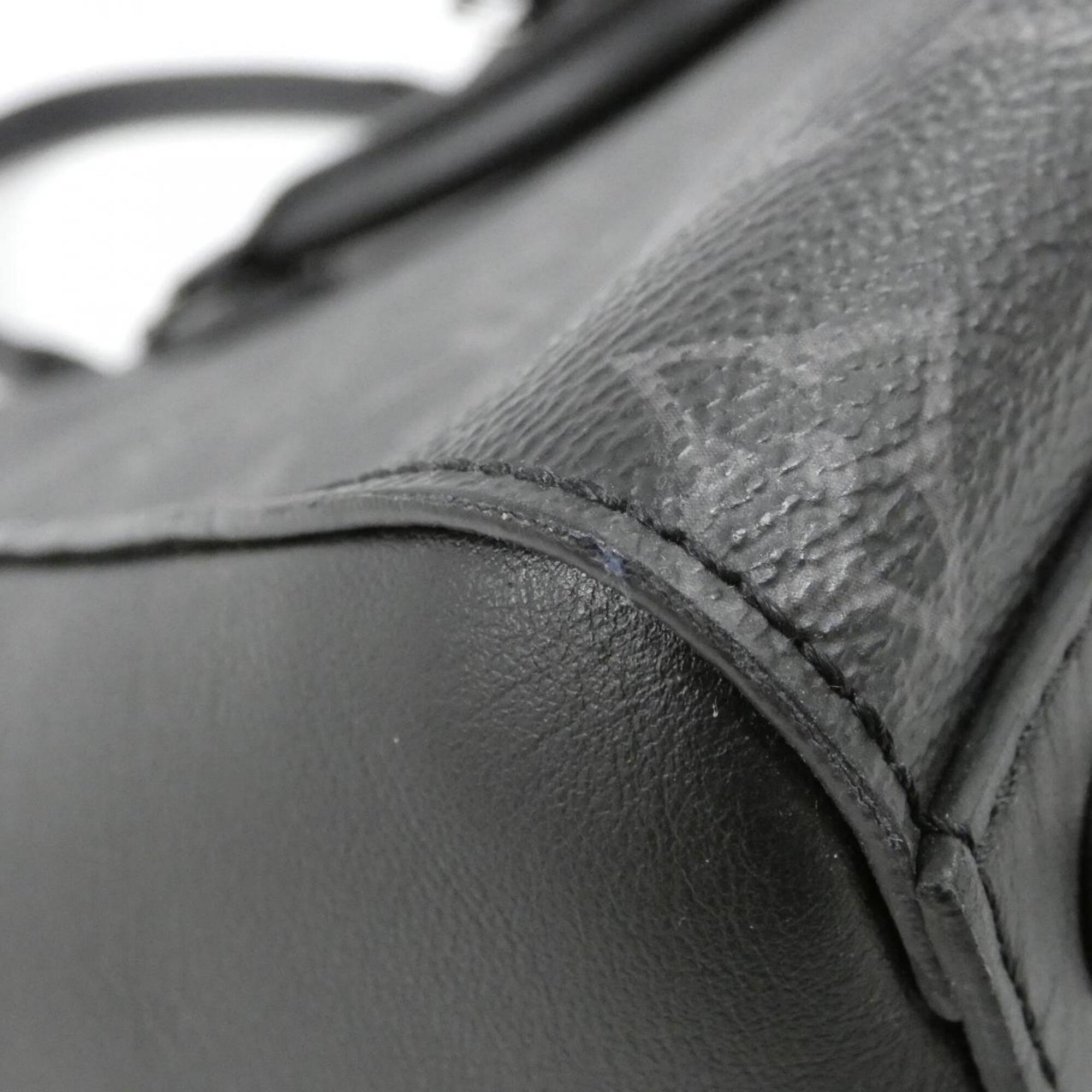 Louis Vuitton Black Coated Canvas Handbag (Pre-Owned)