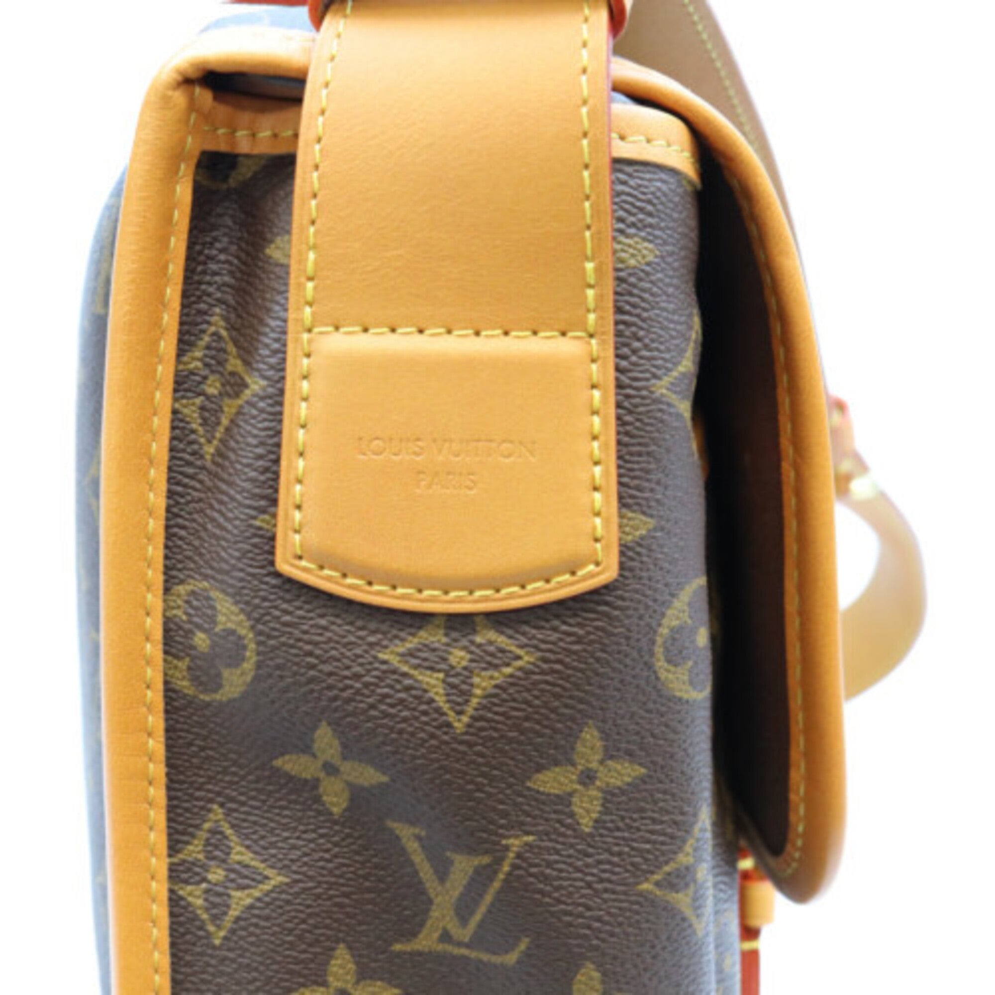 Louis Vuitton Brown Monogram Messenger Bag Shoulder Bag (Pre-Owned)