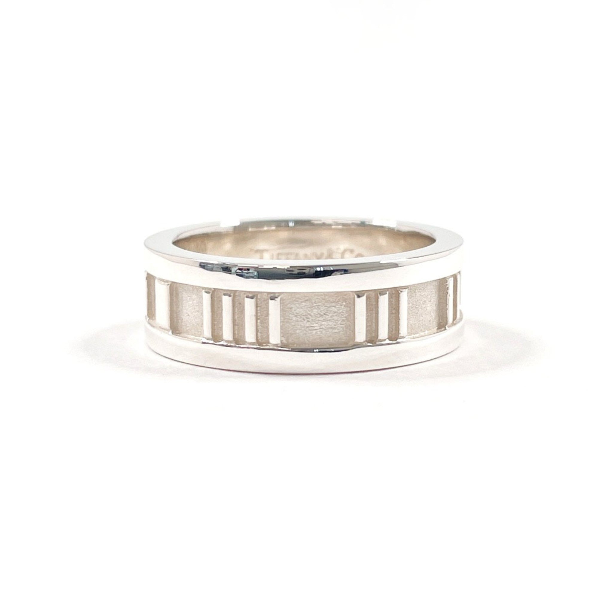 Tiffany Atlas Silver Silver 925 Band Ring (Pre-Owned)