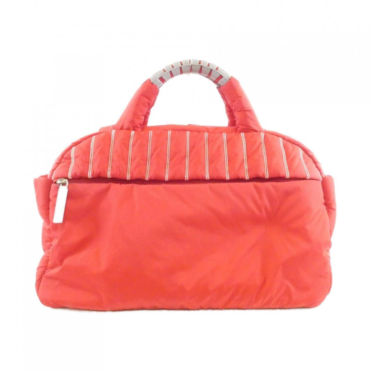 Chanel Red Color Nylon Handbag (Pre-Owned)