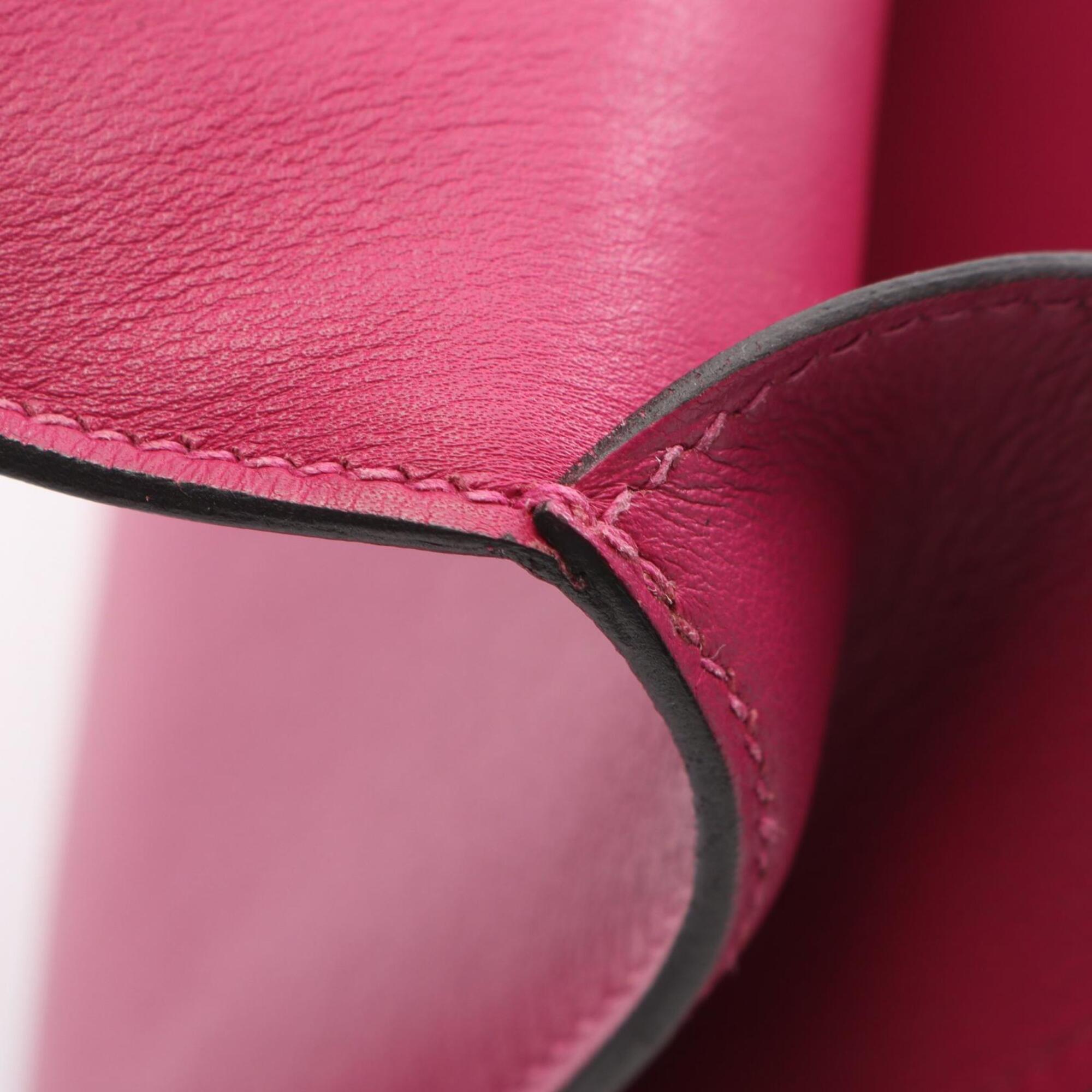 Hermes Pink Rose Purple Swift Leather Shoulder Bag (Pre-Owned)