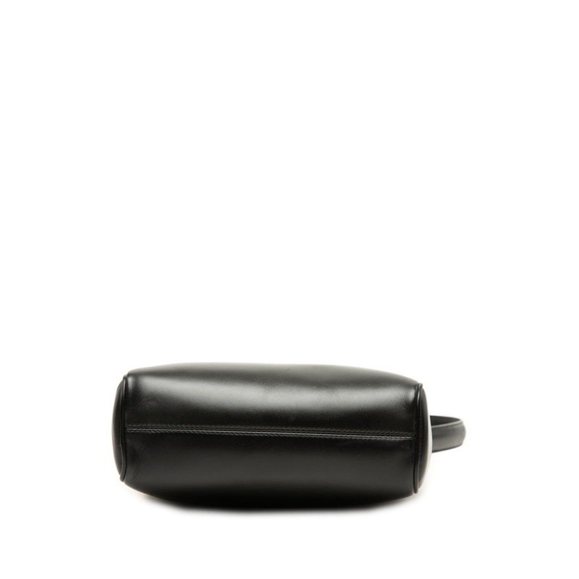 Salvatore Ferragamo Black Leather Pouch Shoulder Bag (Pre-Owned)