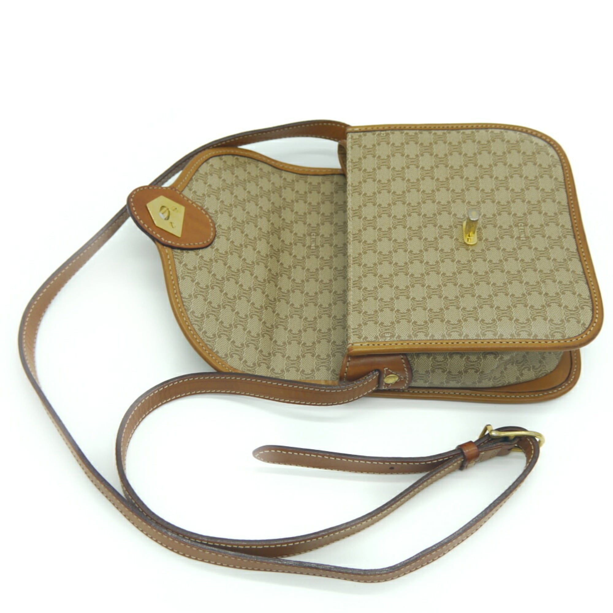 Celine Macadam Pvc Leather Shoulder Bag (Pre-Owned)