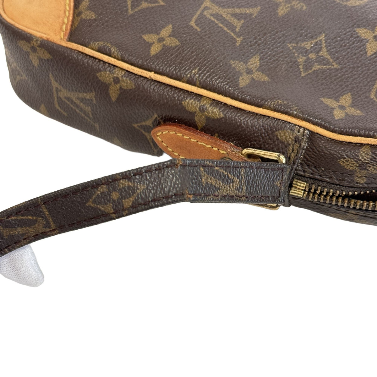 Louis Vuitton Brown Monogram Canvas Leather Crossbody Bag Pochette Shoulder Bag (Pre-Owned)