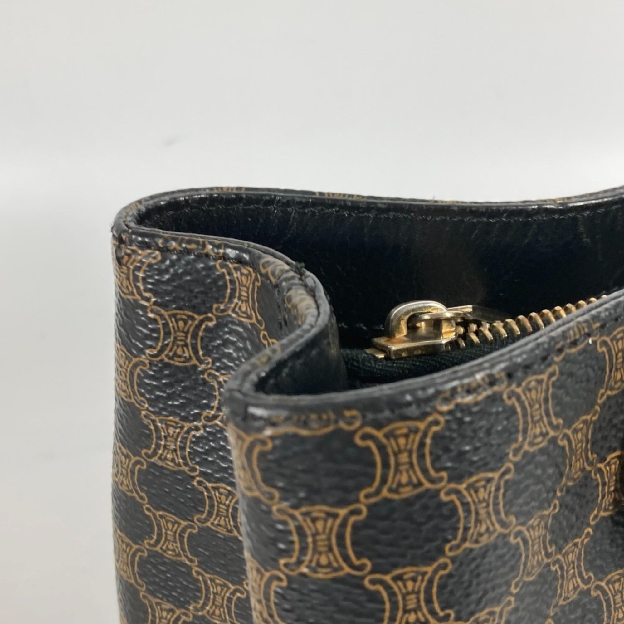 Celine Black Brown Pvc Leather Handbag Tote Bag (Pre-Owned)