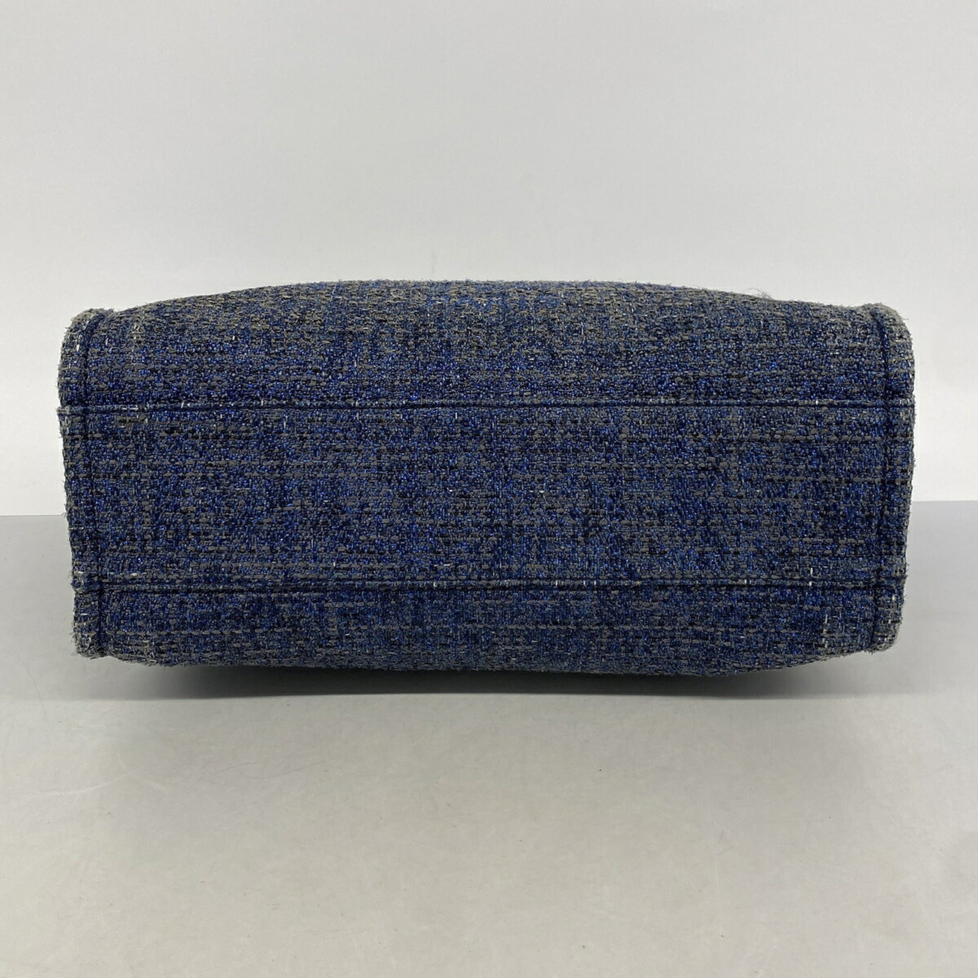 Chanel Blue Tweed Tote Bag (Pre-Owned)