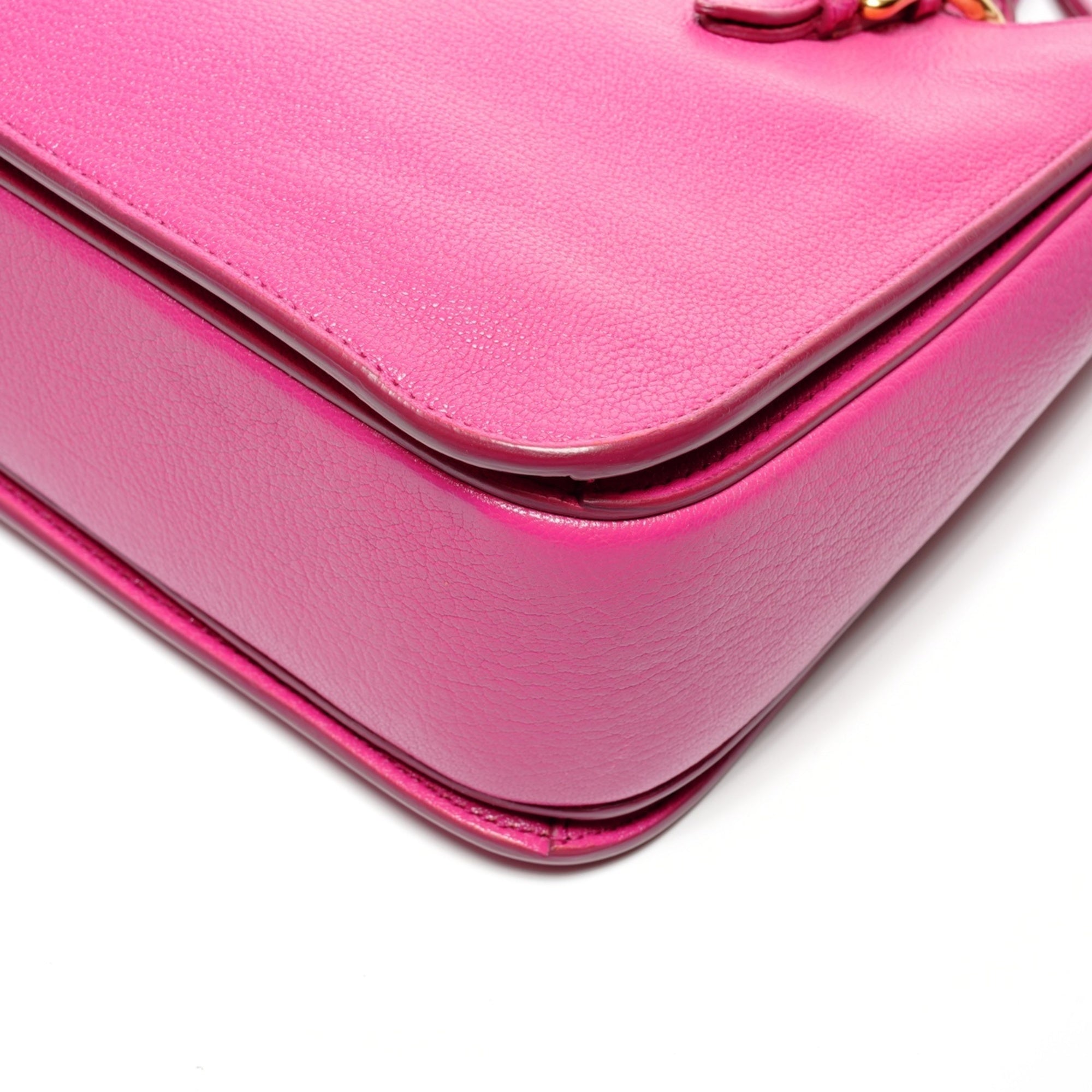 Miu Miu Pink Leather Shoulder Bag (Pre-Owned)