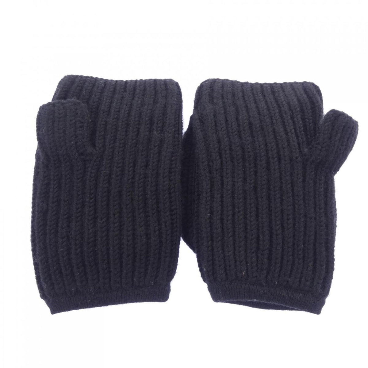 Hermes Black Wool Mittens (Pre-Owned)