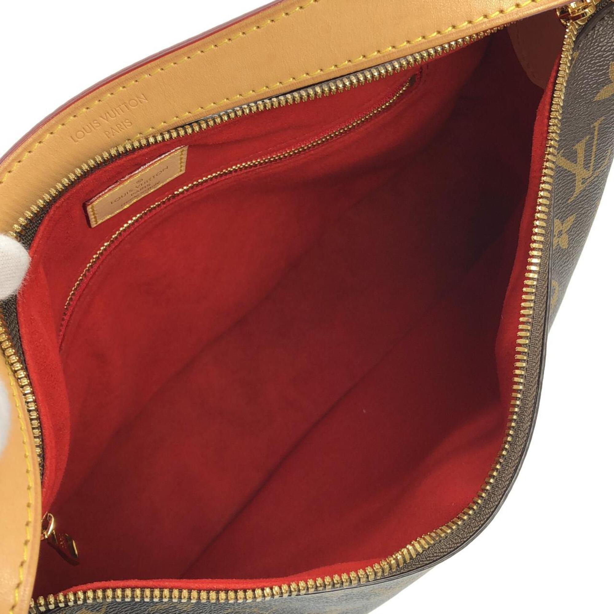 Louis Vuitton Monogram Marron Coated Canvas Shoulder Bag (Pre-Owned)