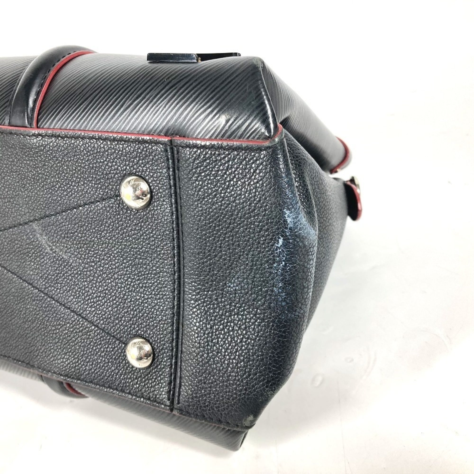 Louis Vuitton Black Noir Epi Leather Handbag Tote Bag (Pre-Owned)