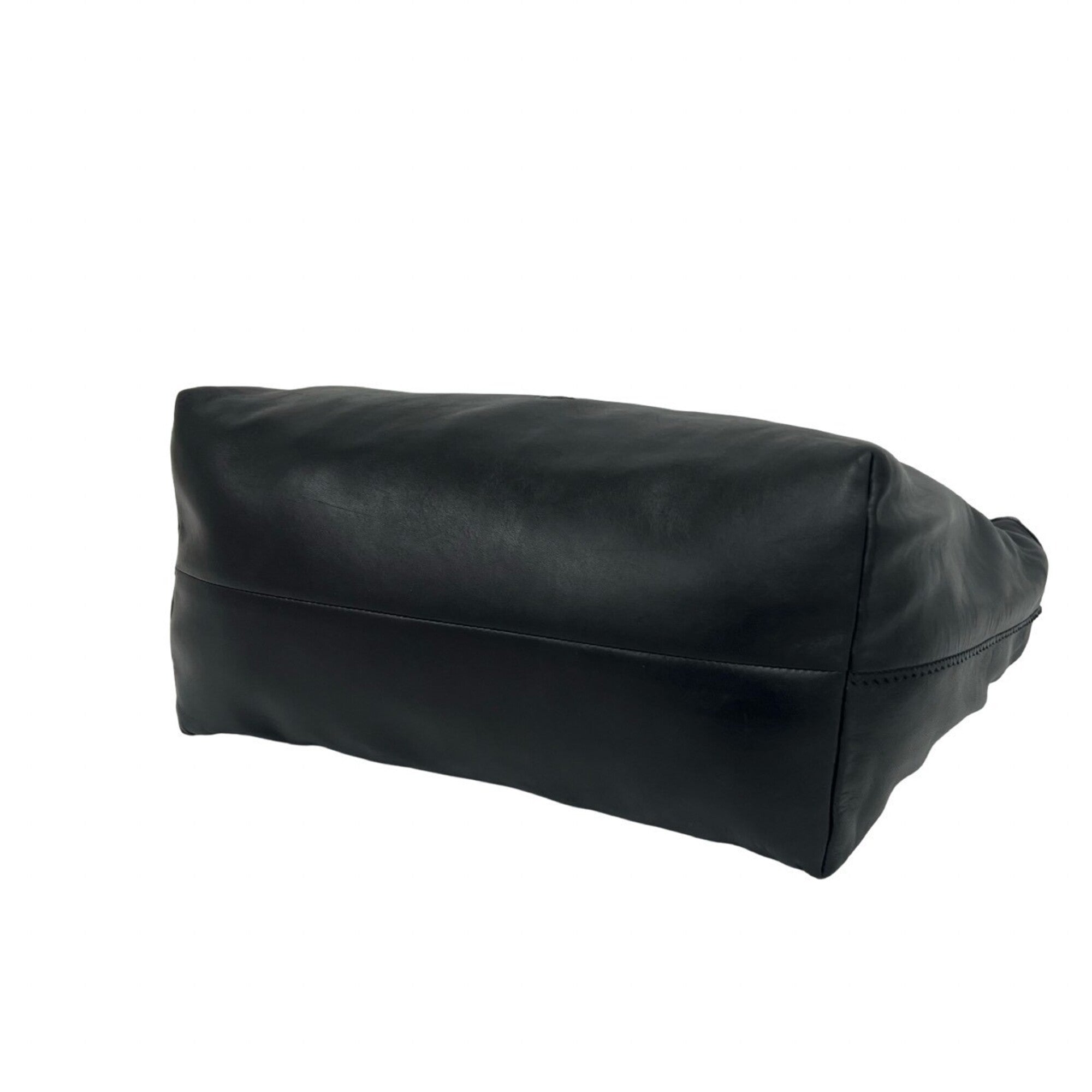 Loewe Black Leather Shoulder Bag Tote Bag (Pre-Owned)