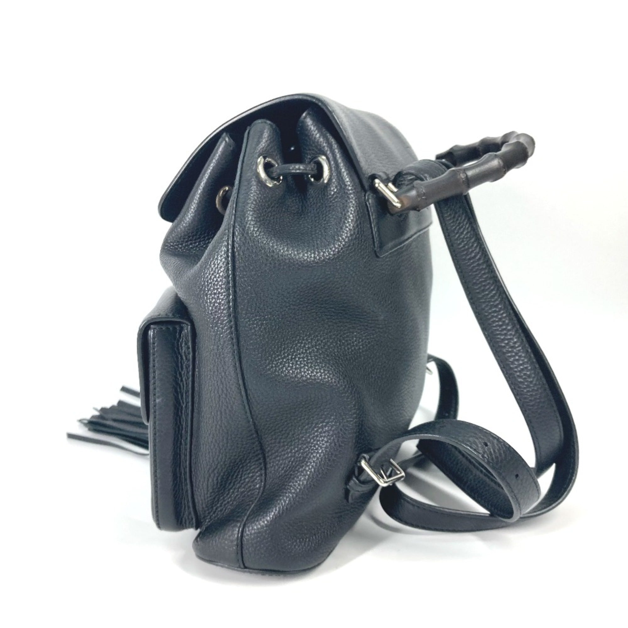 Gucci Black Leather Backpack (Pre-Owned)