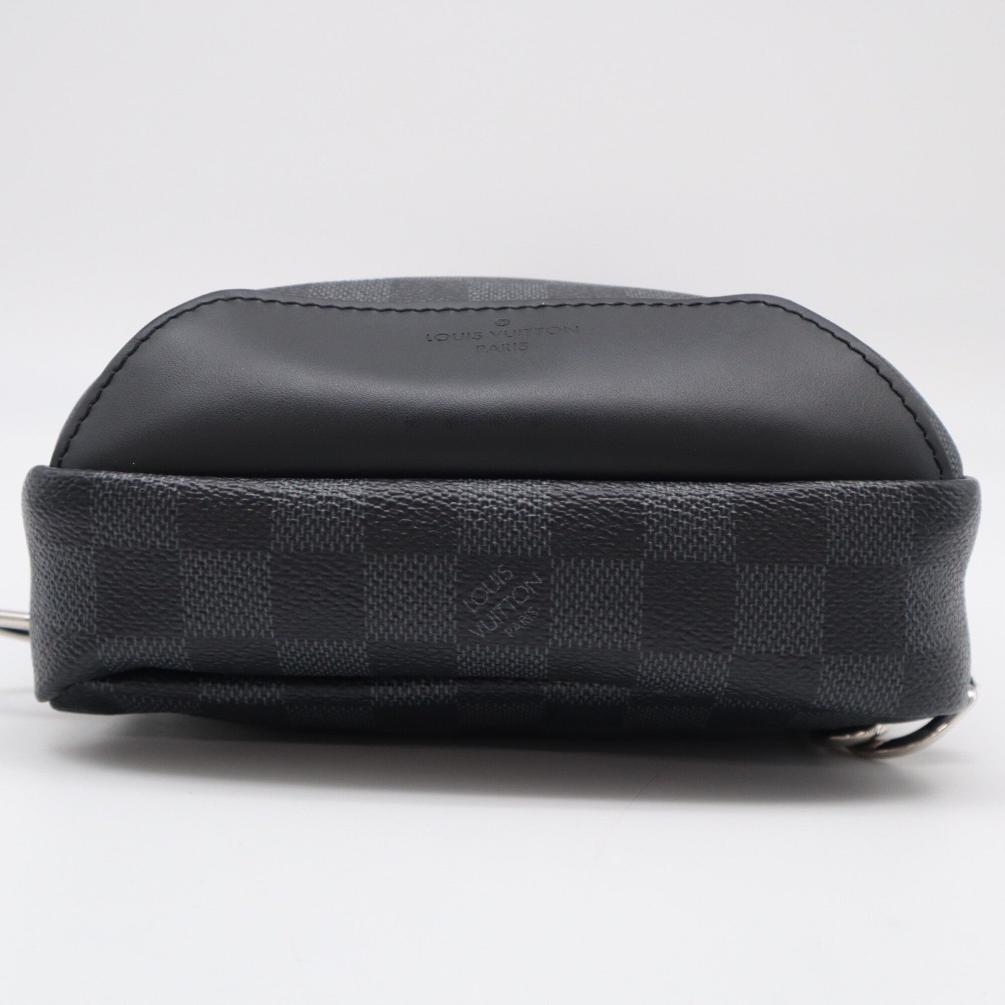 Louis Vuitton Damier Graphite Black Coated Canvas Leather Shoulder Bag (Pre-Owned)