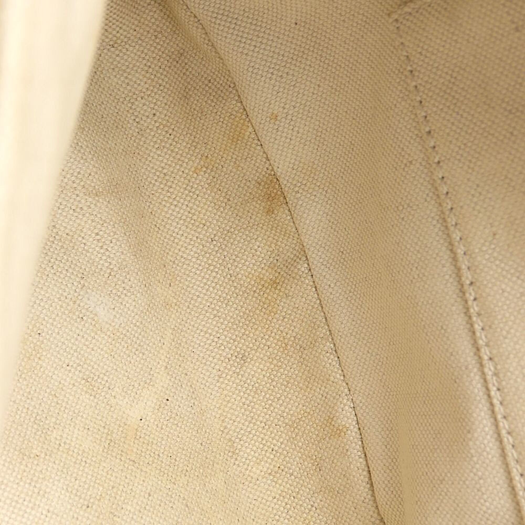 Gucci Beige Brown Gg Supreme Canvas Leather Backpack (Pre-Owned)