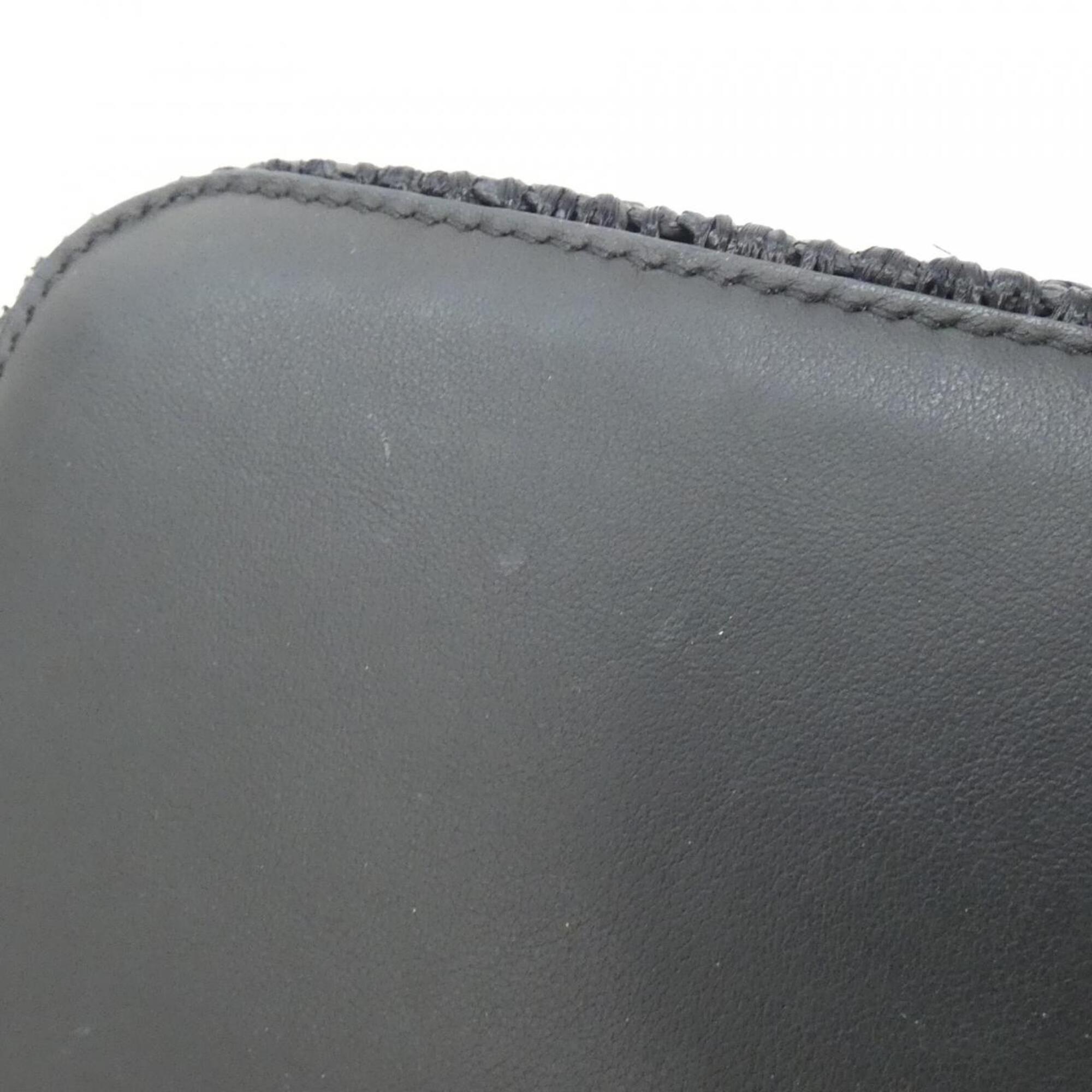 Fendi Black Raffia Shoulder Bag (Pre-Owned)