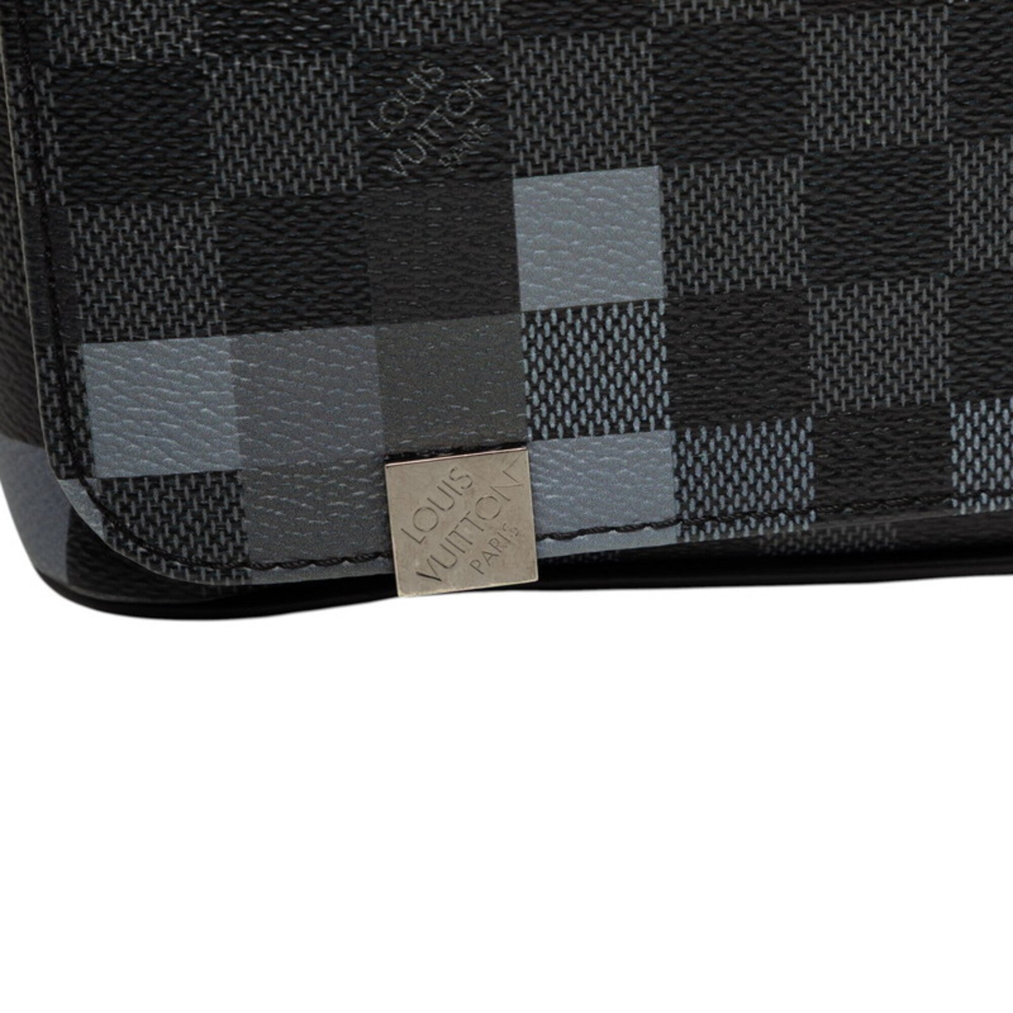 Louis Vuitton Damier Graphite Black Gray Pvc Leather Shoulder Bag (Pre-Owned)