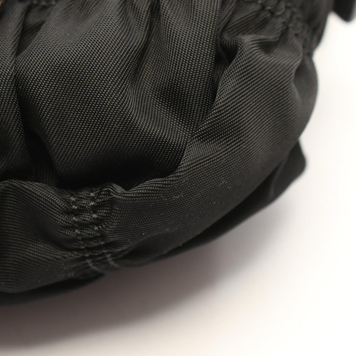 Prada Black Nylon Leather Handbag (Pre-Owned)