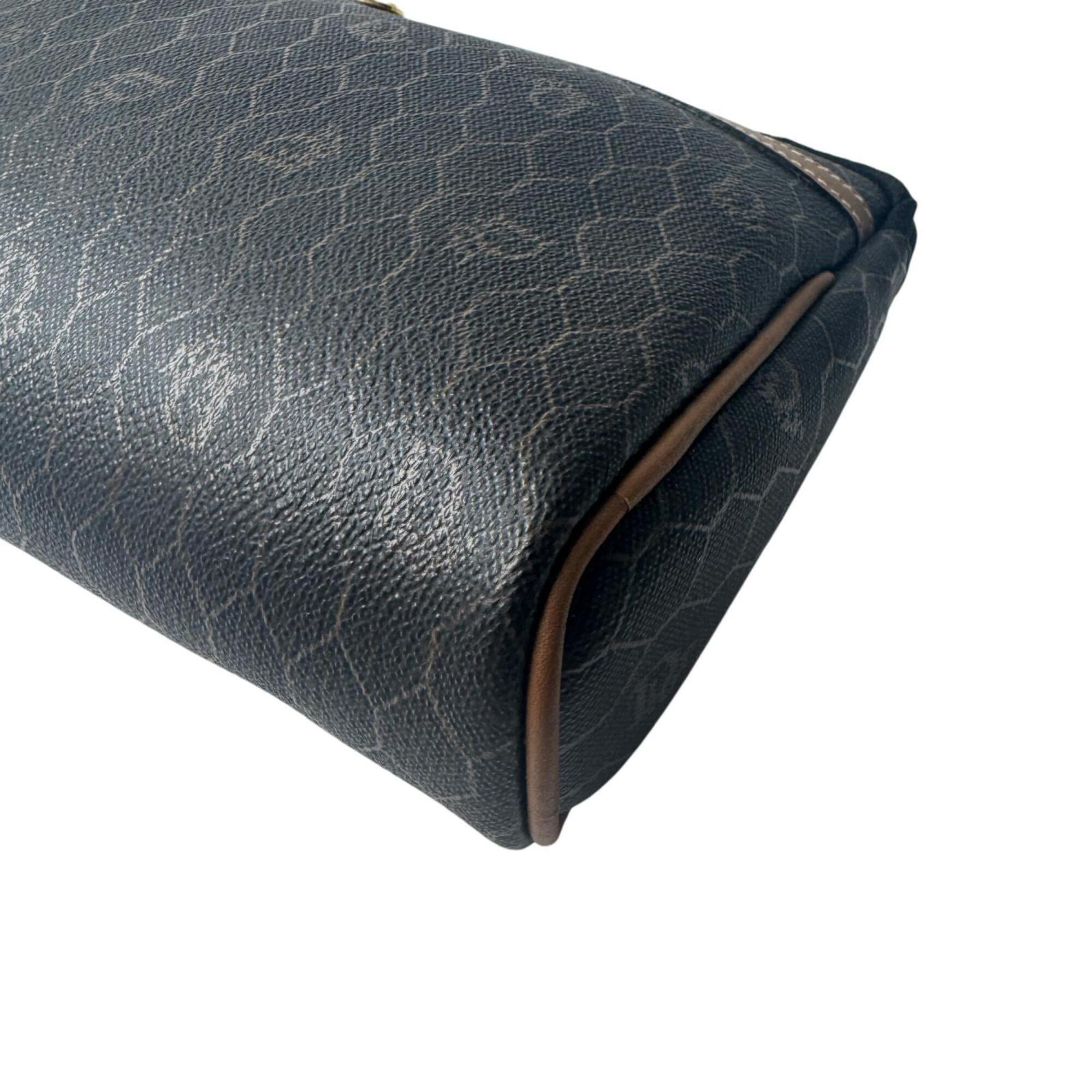 Christian Dior Dark Brown Pvc Leather Clutch Bag Pouch (Pre-Owned)