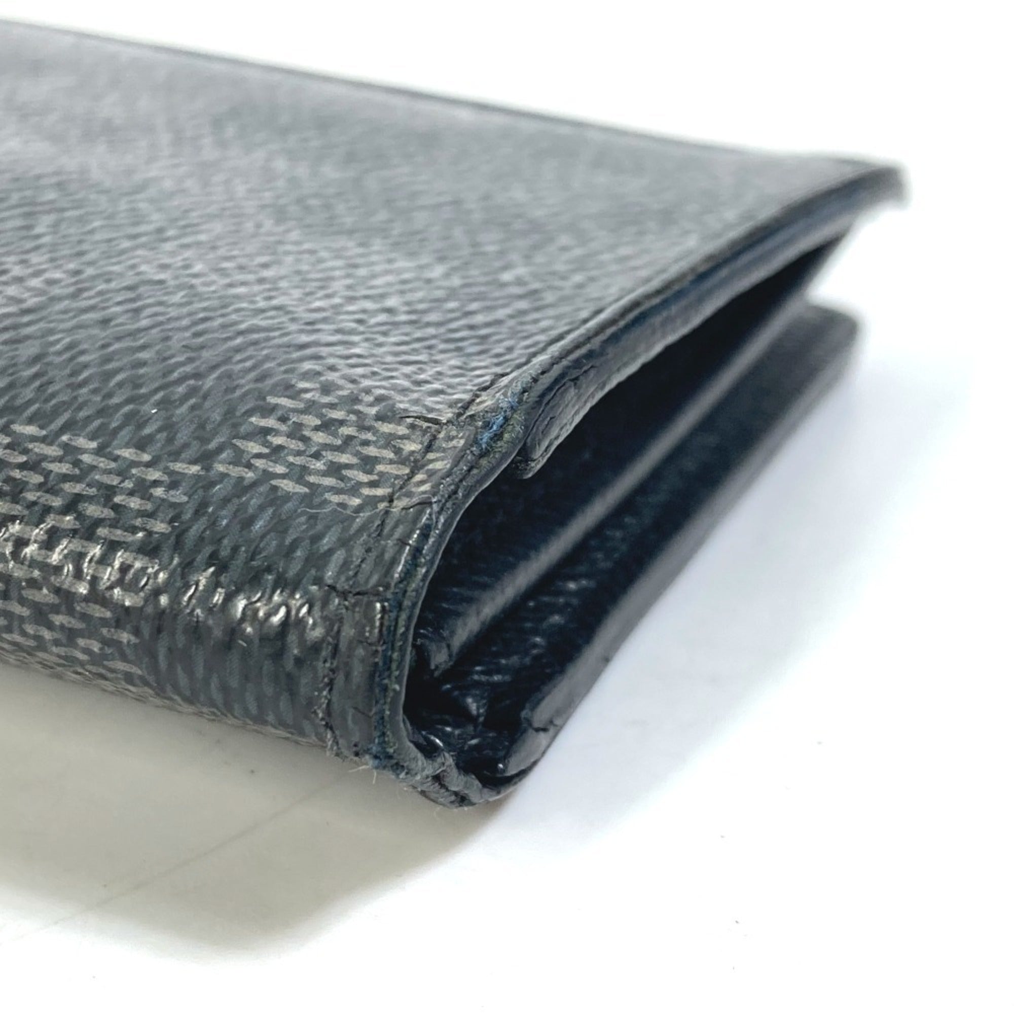 Louis Vuitton Damier Graphite Black Damier Graphite Long Wallet (Bi-Fold) (Pre-Owned)