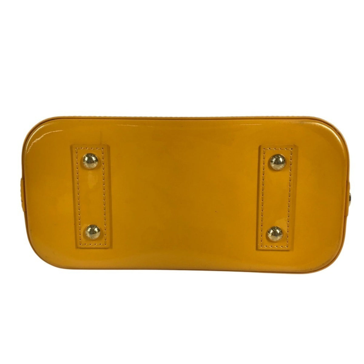 Louis Vuitton Yellow Monogram Vernis Handbag Shoulder Bag Tote Bag (Pre-Owned)