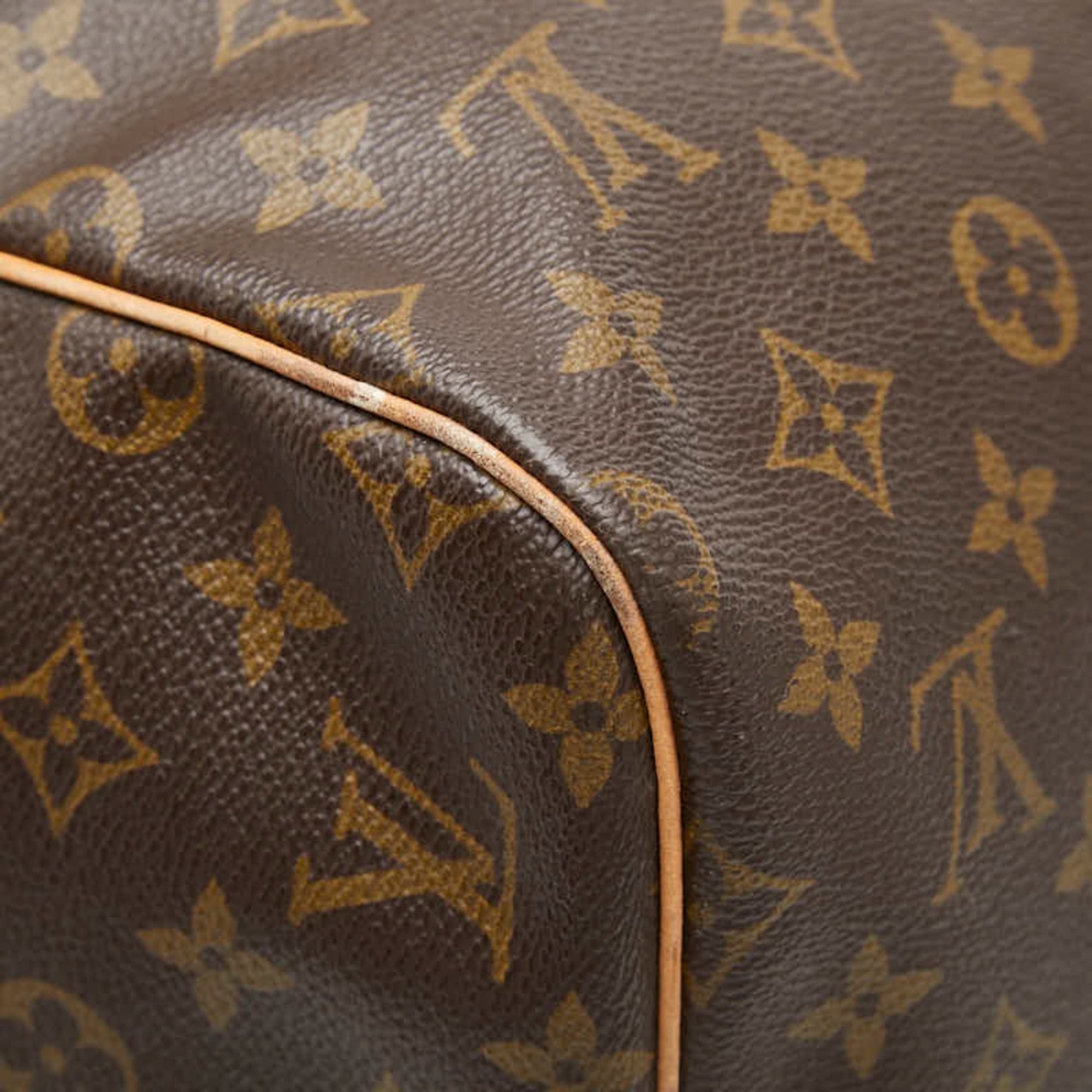 Louis Vuitton Brown Pvc Leather Boston Bag (Pre-Owned)