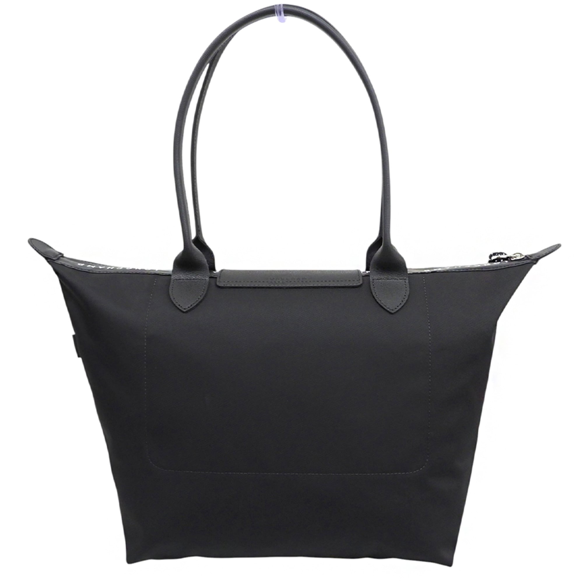 Longchamp Black Nylon Handbag Shoulder Bag (Pre-Owned)
