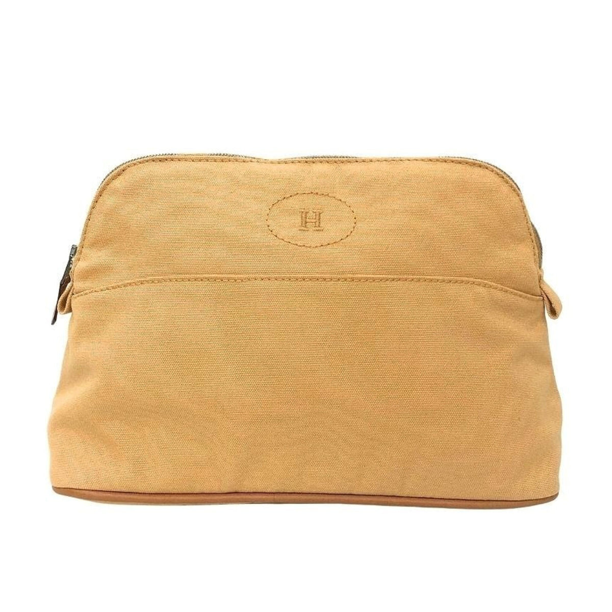 Hermes Beige Cotton Canvas Pouch (Pre-Owned)