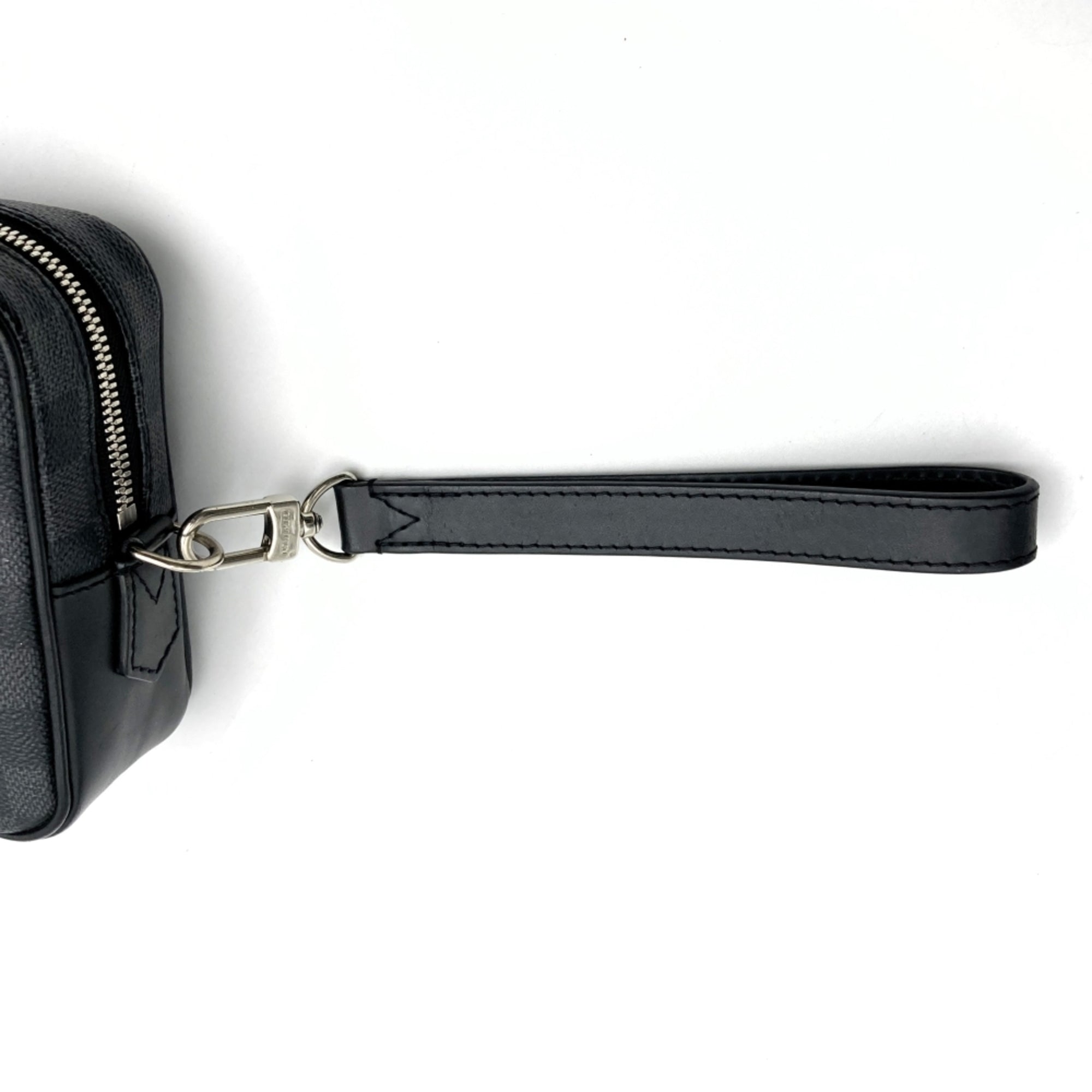 Louis Vuitton Black Damier Graphite Clutch Bag Pochette (Pre-Owned)