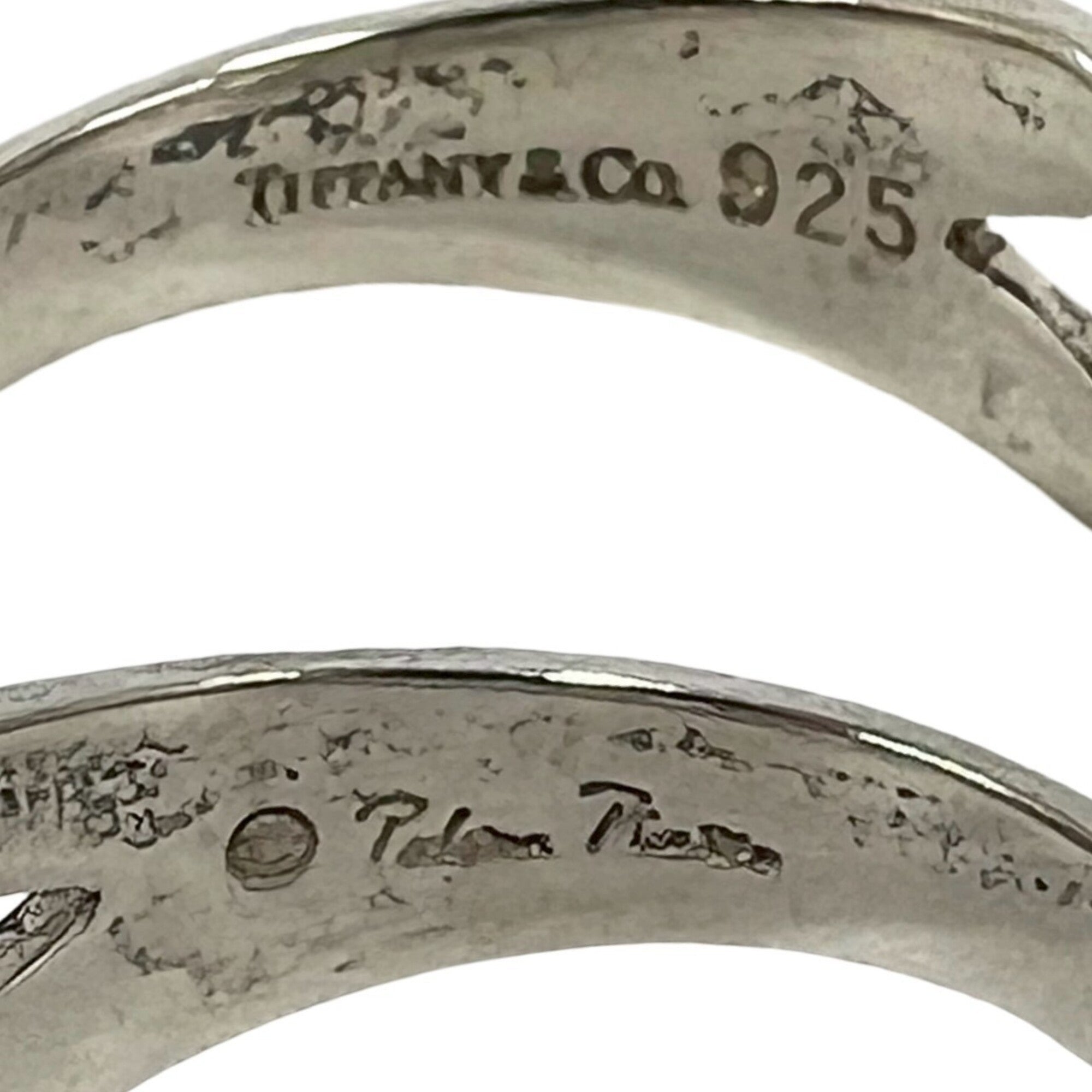 Tiffany Silver Silver 925 Band Ring (Pre-Owned)