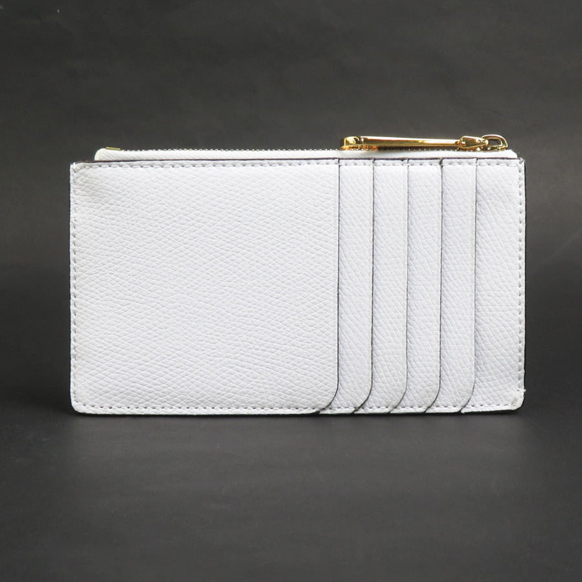 Fendi White Leather Coin Purse/Coin Case (Pre-Owned)