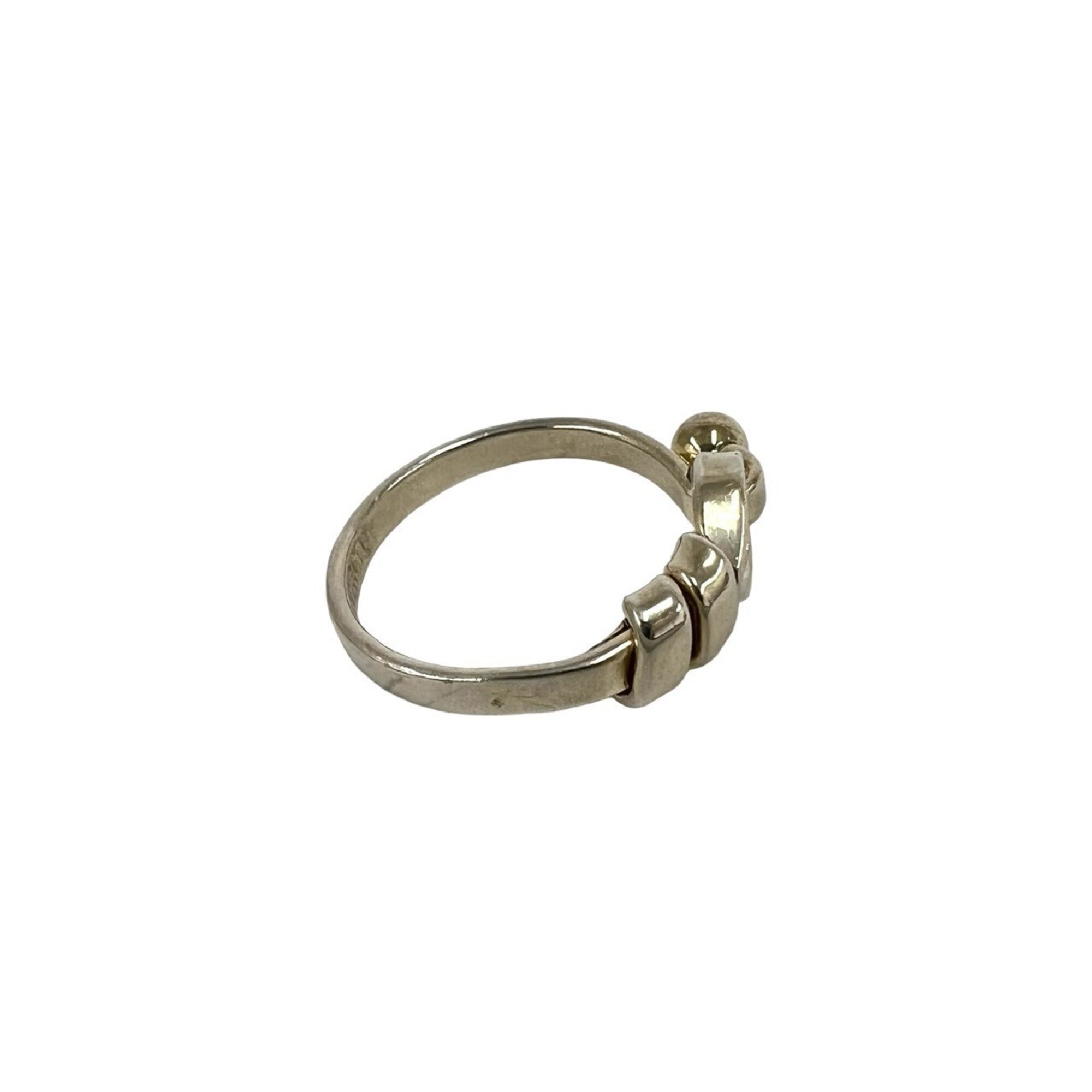 Tiffany Gold Silver Yellow Gold (18K) Silver 925 Band Ring (Pre-Owned)