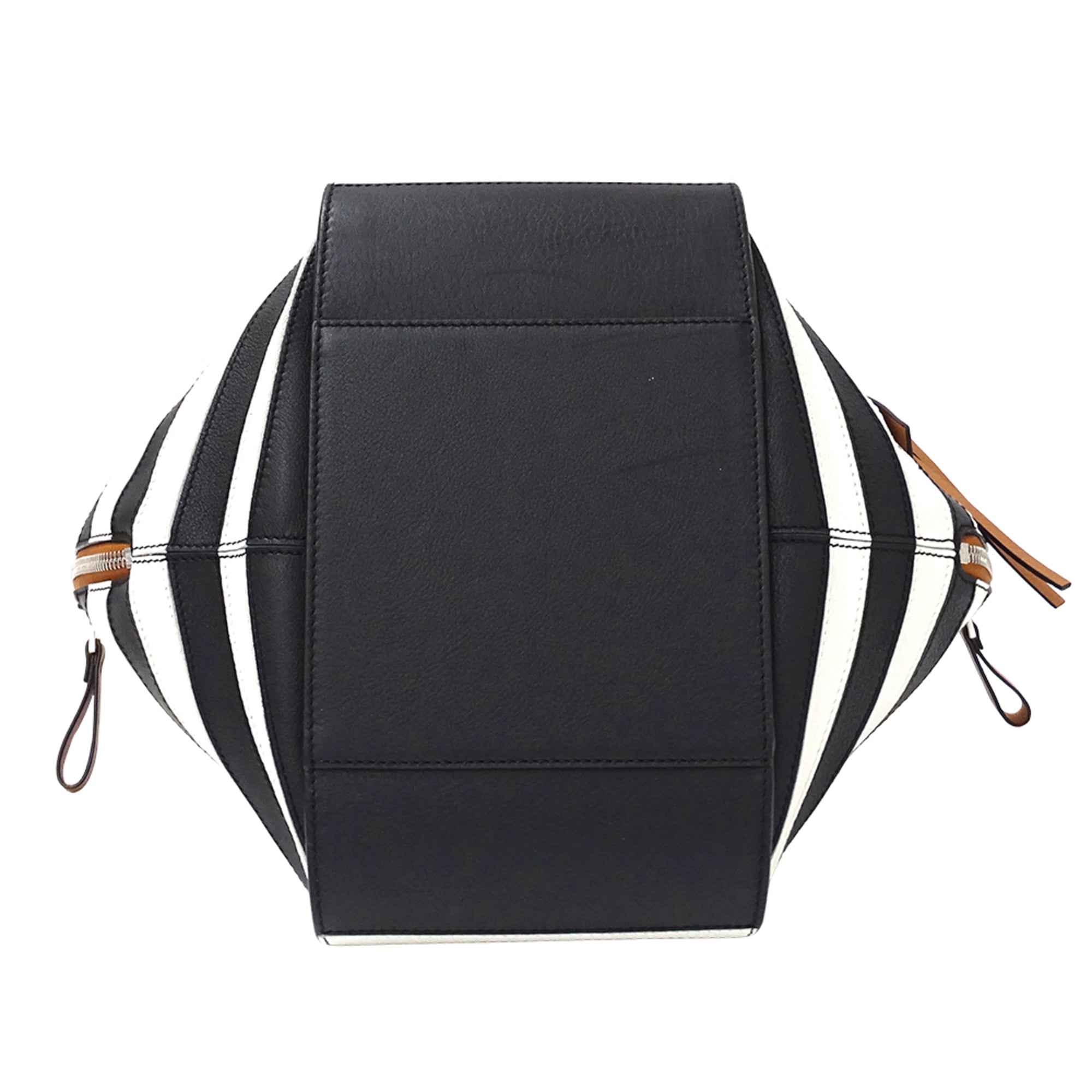 Loewe Black Brown White Leather Handbag Shoulder Bag (Pre-Owned)