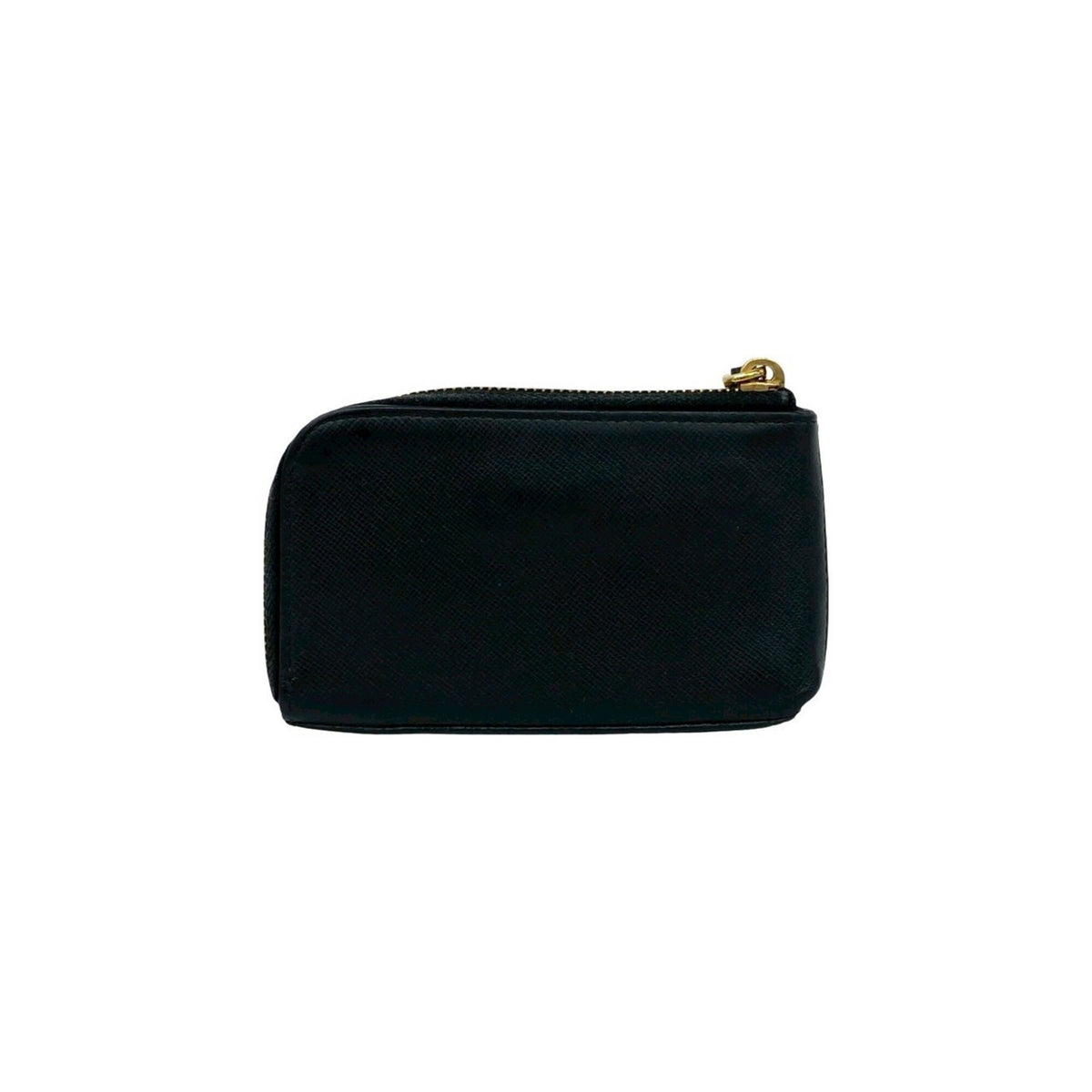 Prada Black Leather Coin Purse/Coin Case (Pre-Owned)