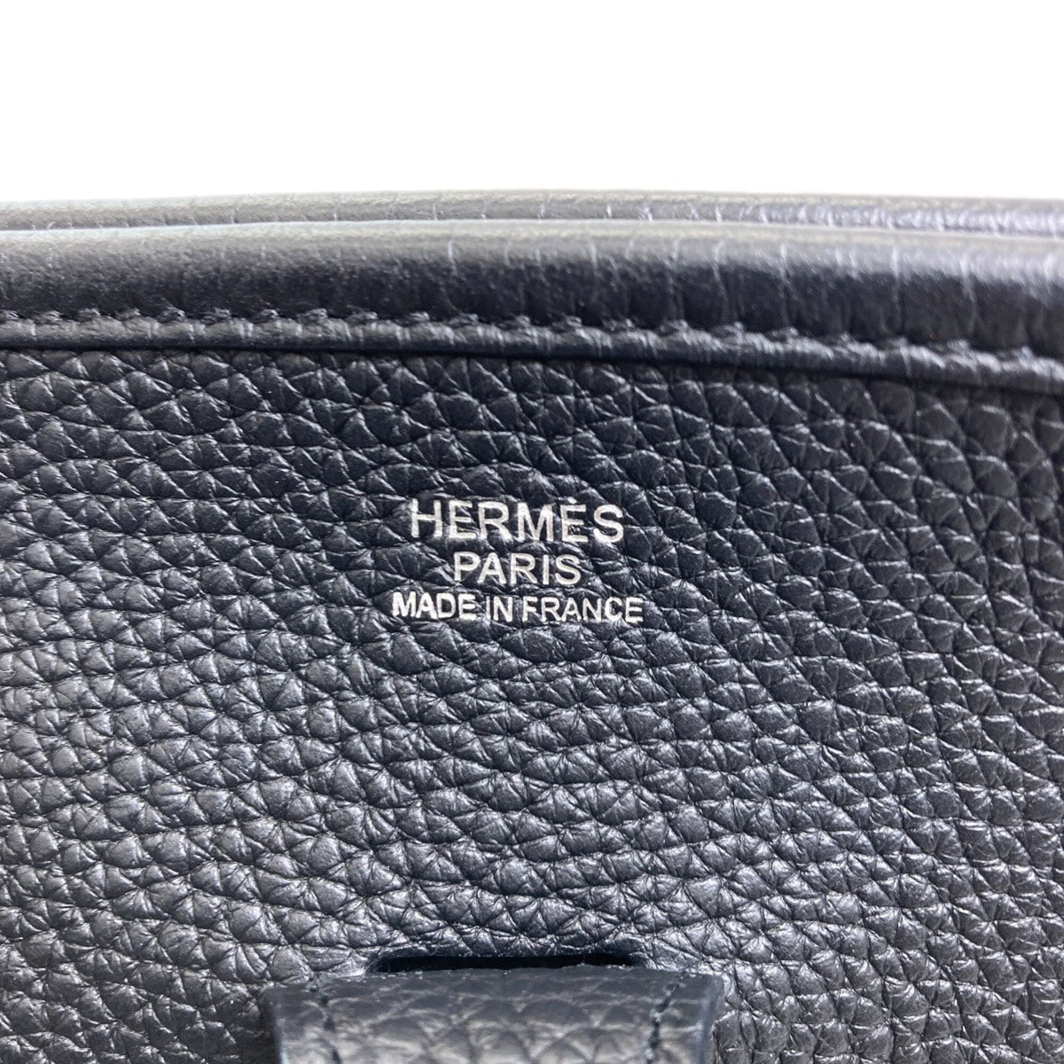Hermes Black Taurillon Clemence Leather Shoulder Bag