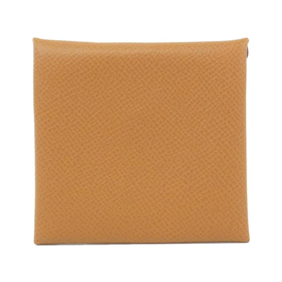 Hermes Brown Gold Brown Epsom Leather Coin Purse/Coin Case (Pre-Owned)