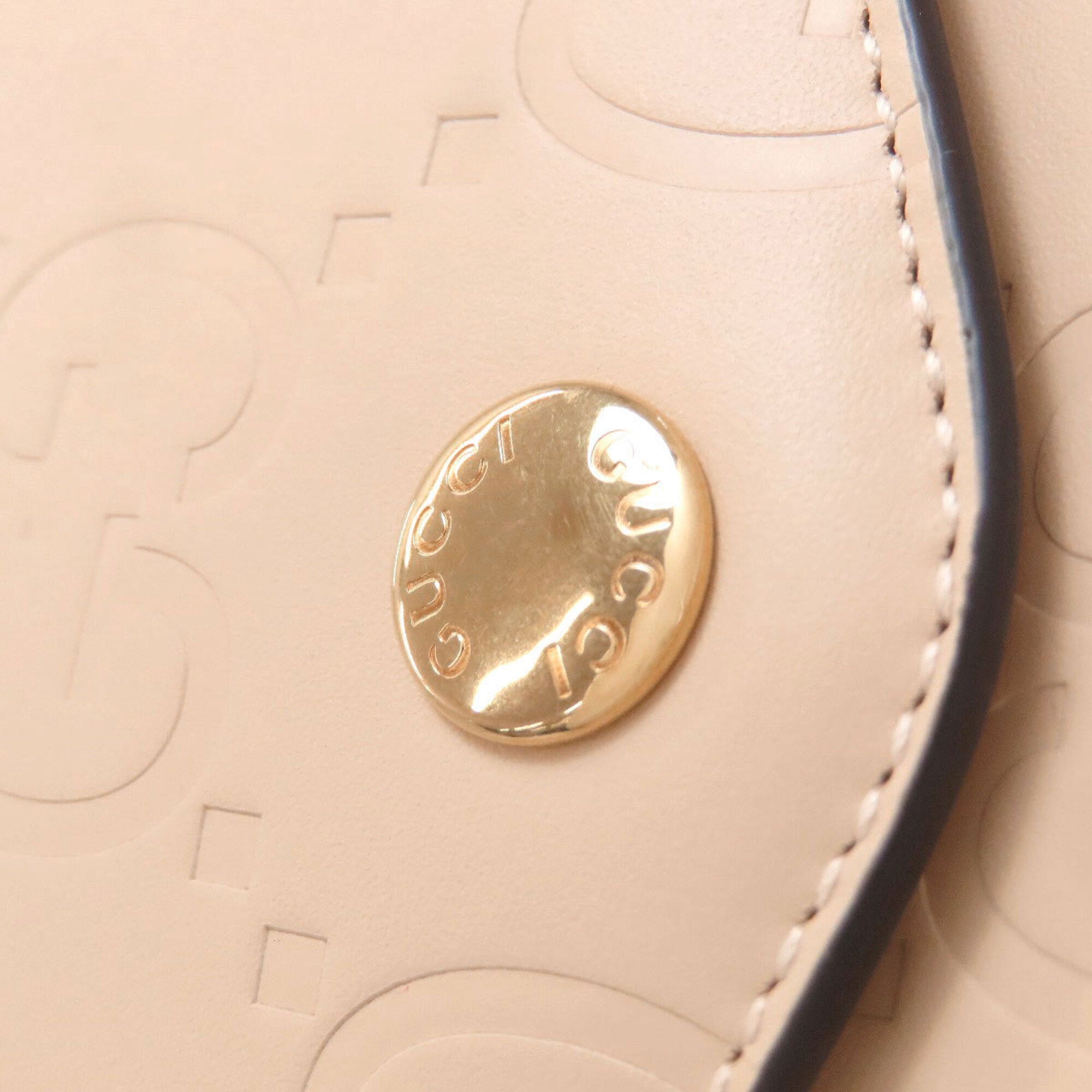 Gucci Beige Leather Shoulder Bag (Pre-Owned)